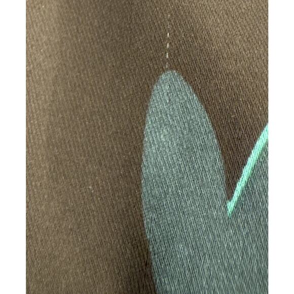 Loft Ann Taylor Heart Print Dress Women’s Size 10 Green Black Pleated Fun Retro - Picture 9 of 9